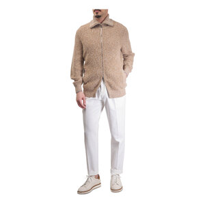 Brunello Cucinelli MB125P5759C003 関税送料込 Brunello Cucinelli - Panama Off White & Tan Sneaker
