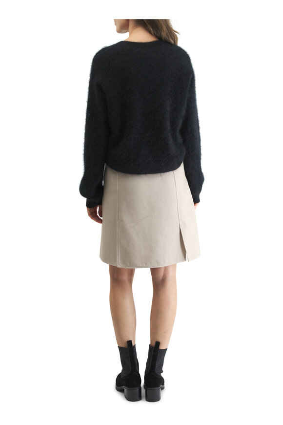 Akris - Black Brushed Cashmere Knit Sweater 