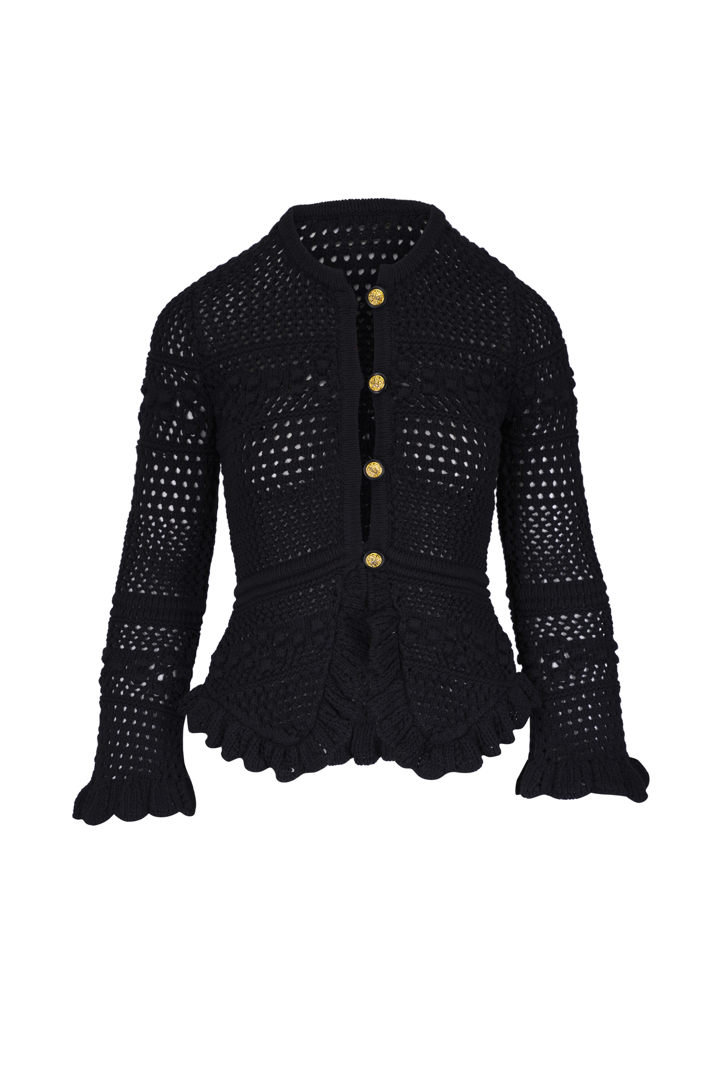 L'Agence - Kiva Black Knit Cardigan