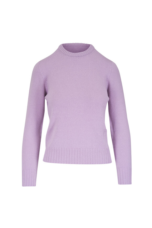 Agnona Lipstick Lilac Cashmere Sweater - view 1