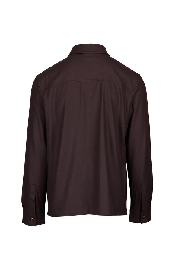 Marco Pescarolo Urus Dark Brown Cashmere Full Zip Jacket - view 3