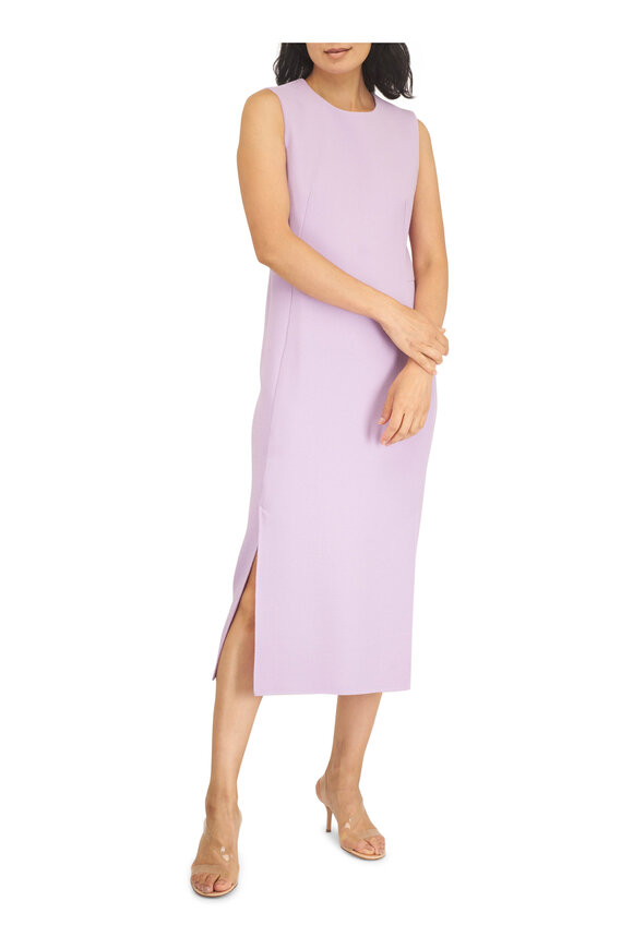Akris Lavender Wool Sheath Dress - view 2