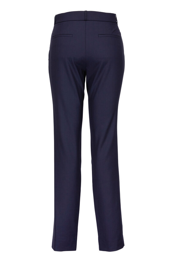 The Row - Navy Franklin Slim Pant