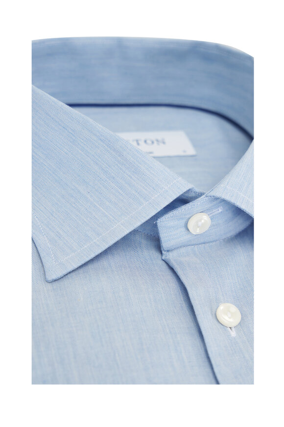 Eton - Light Blue Cotton Dress Shirt