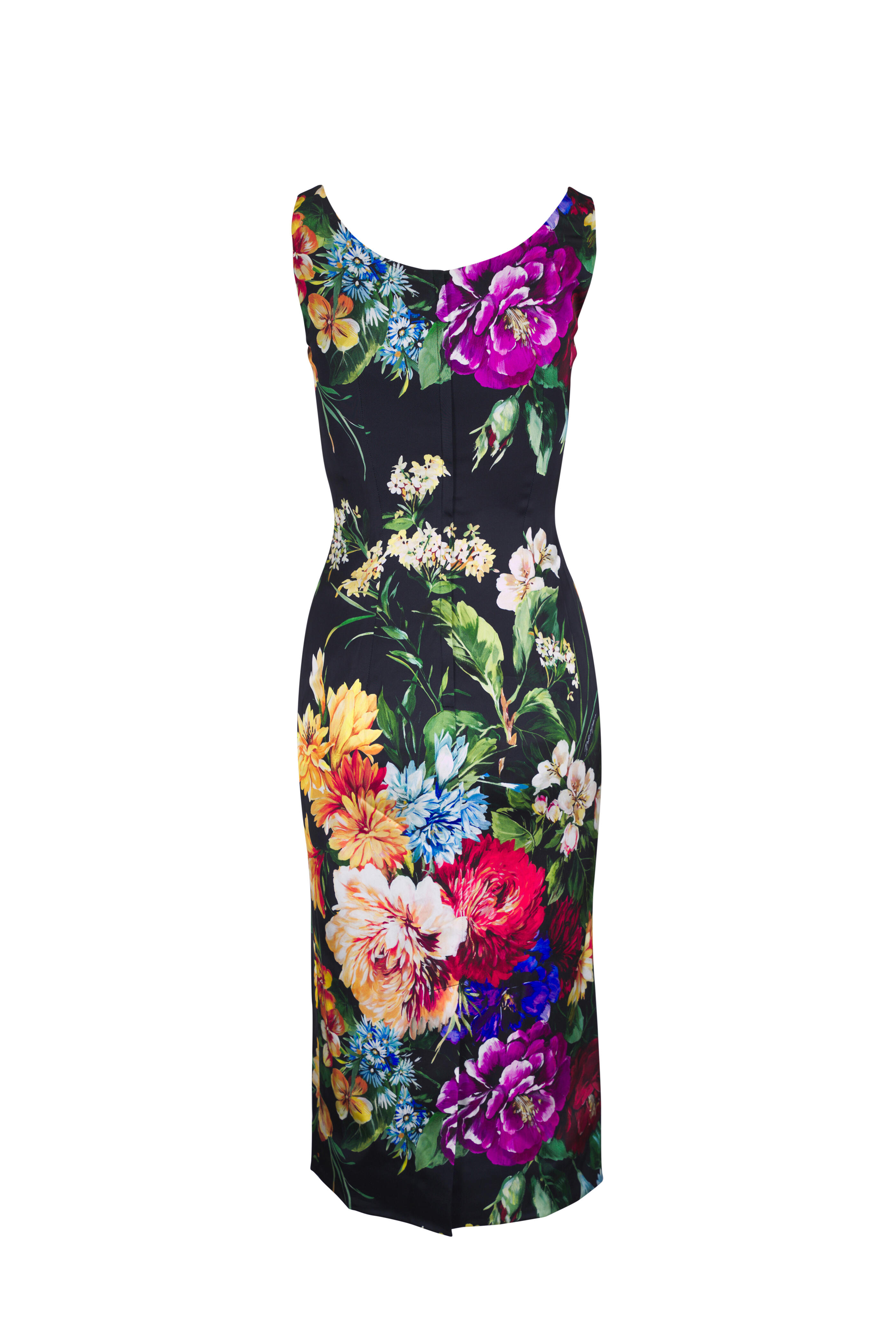 Dolce & Gabbana - Black Multi Floral Dress