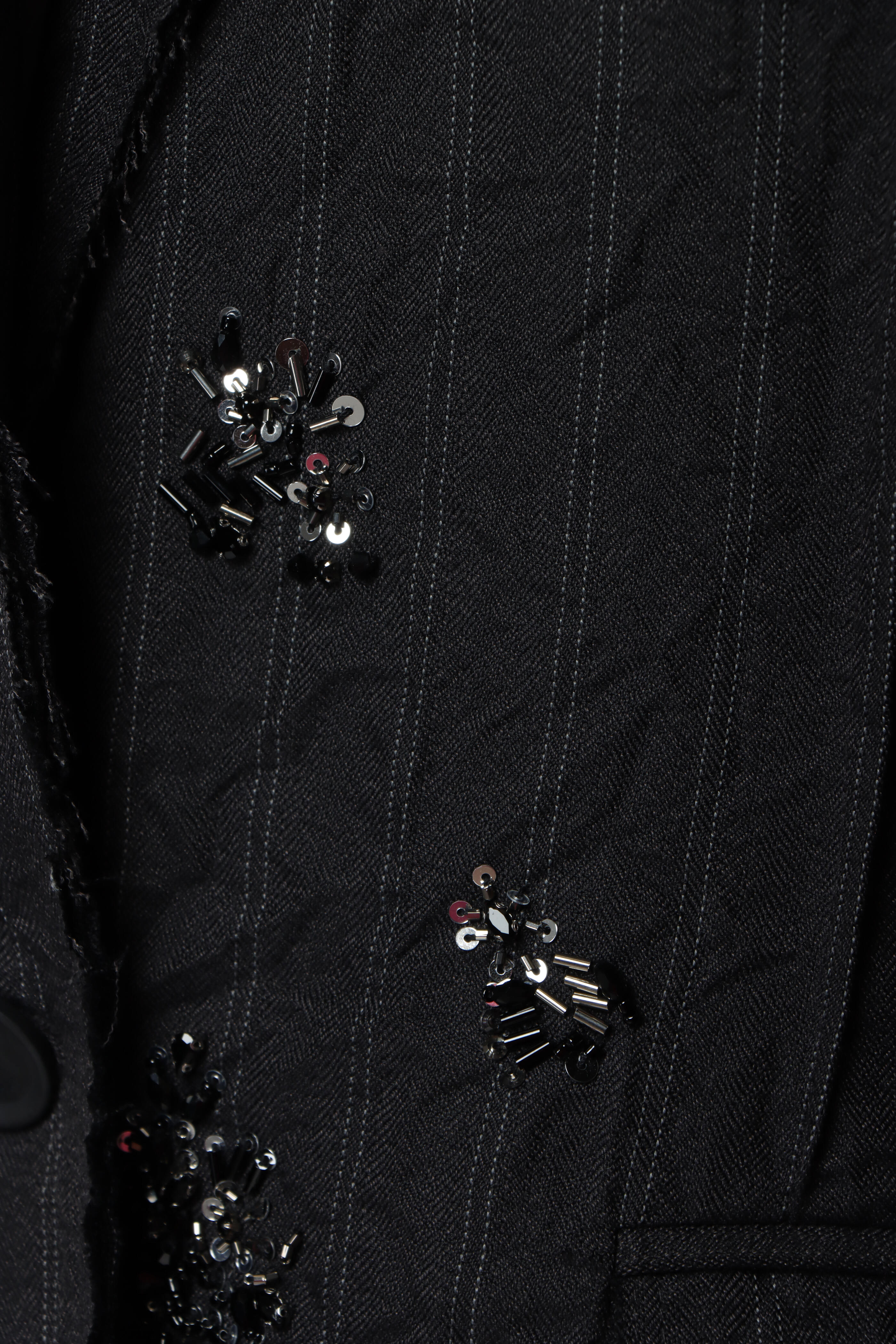 Simkhai - Murphy Charcoal Grey Embellished Blazer