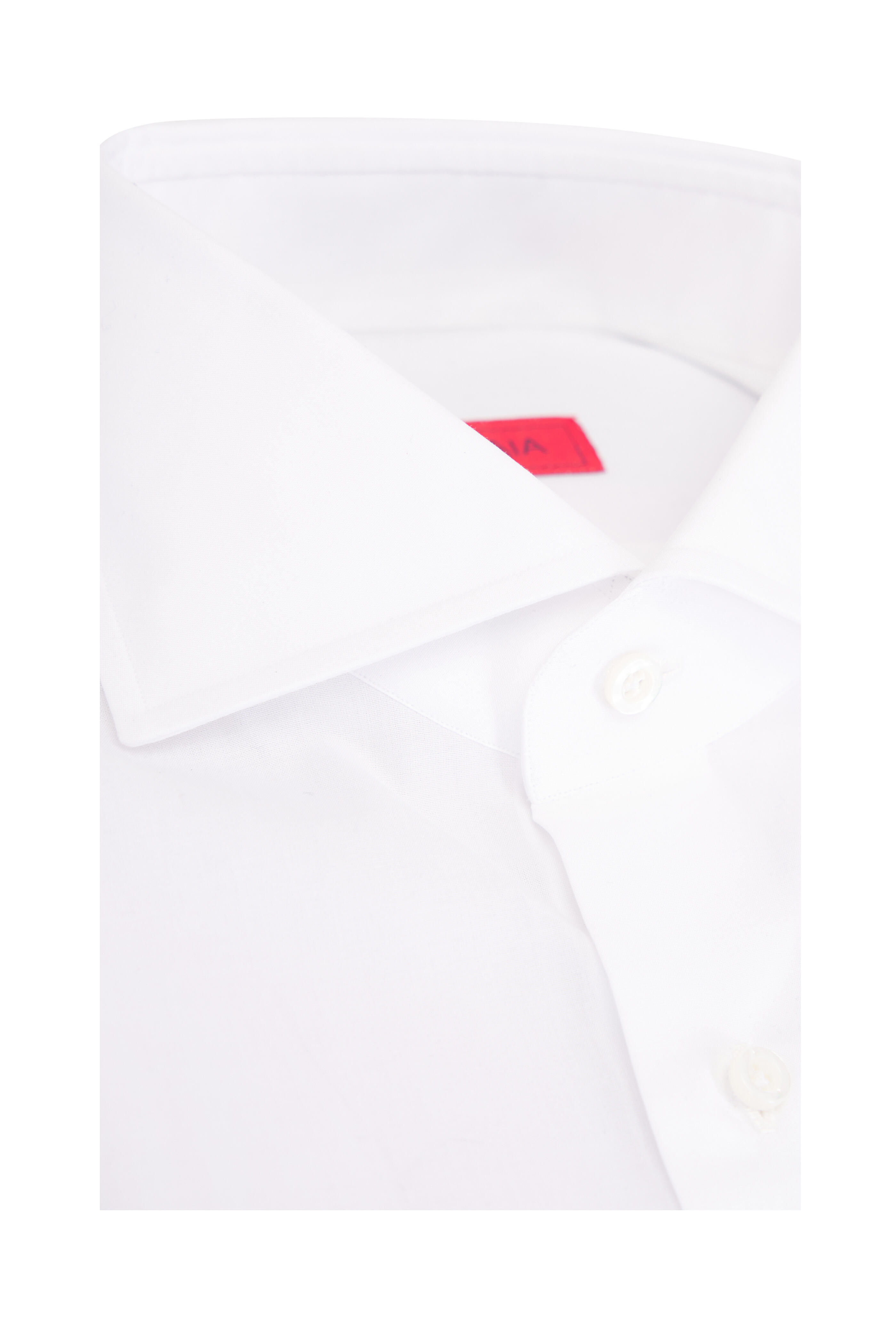 Isaia - White Cotton Dress Shirt