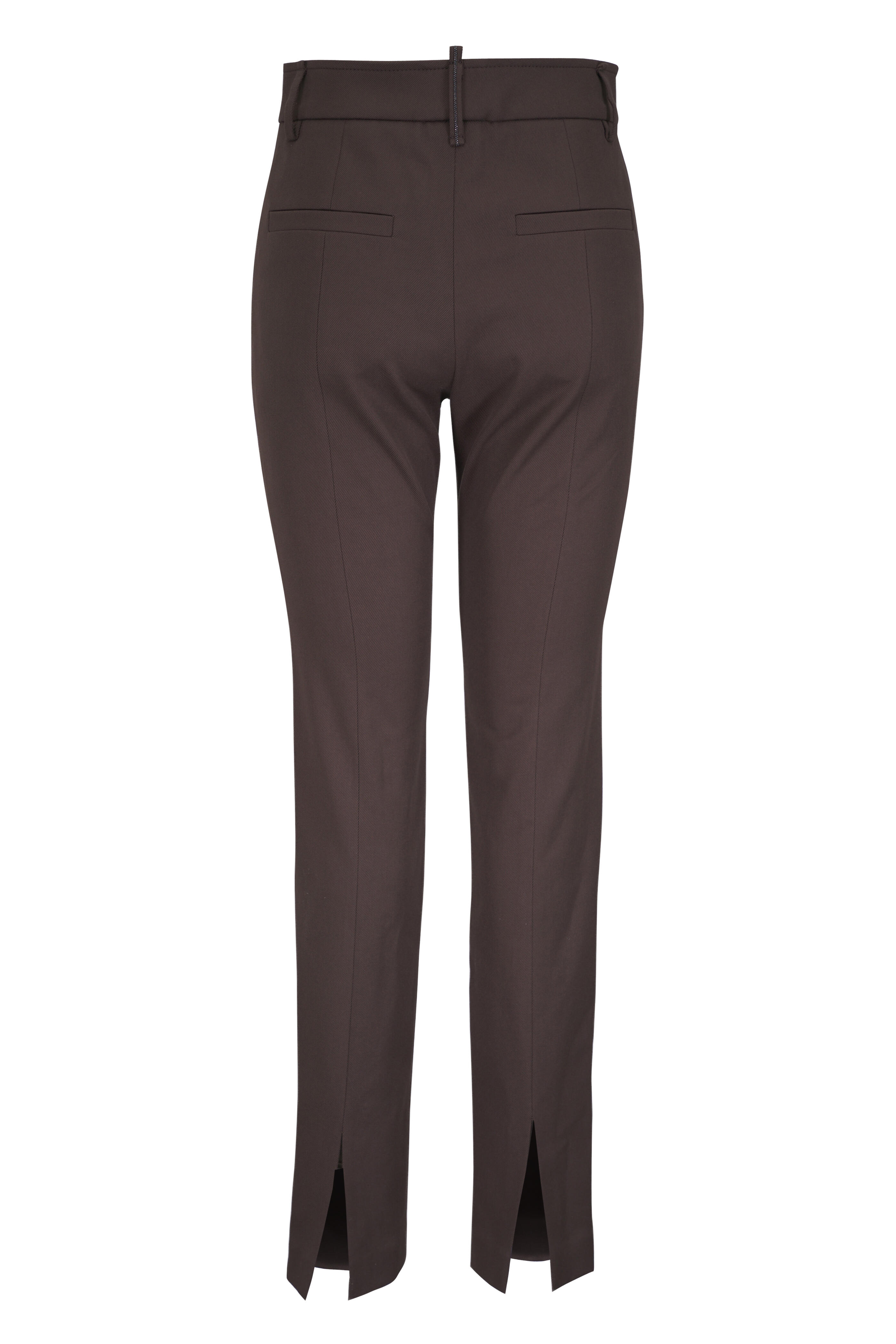 Brunello Cucinelli - Chocolate Slim Stretch Cotton Pant
