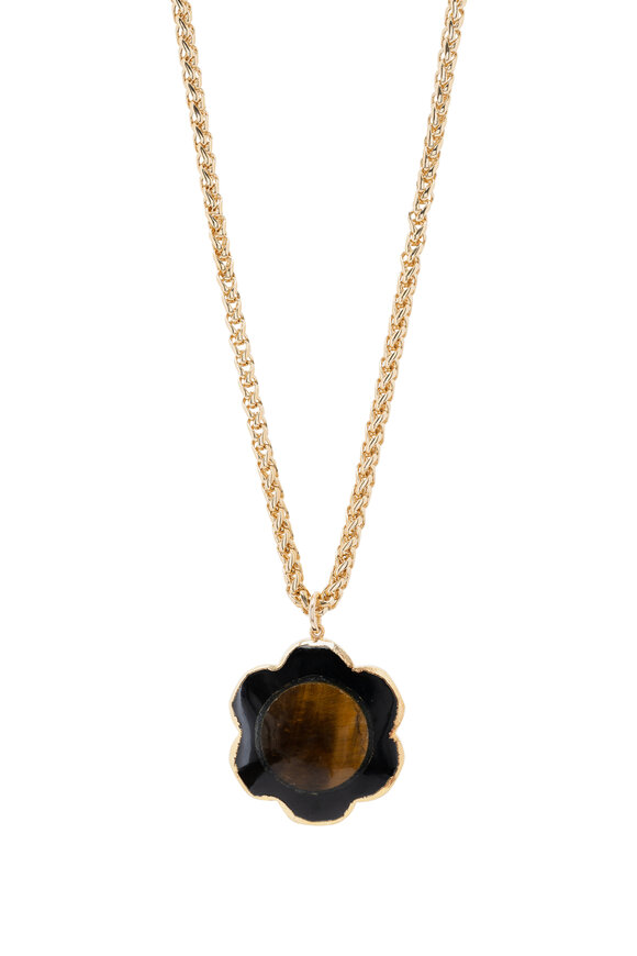 Cristina V. - Large Tiger's Eye Rope Chain Necklace