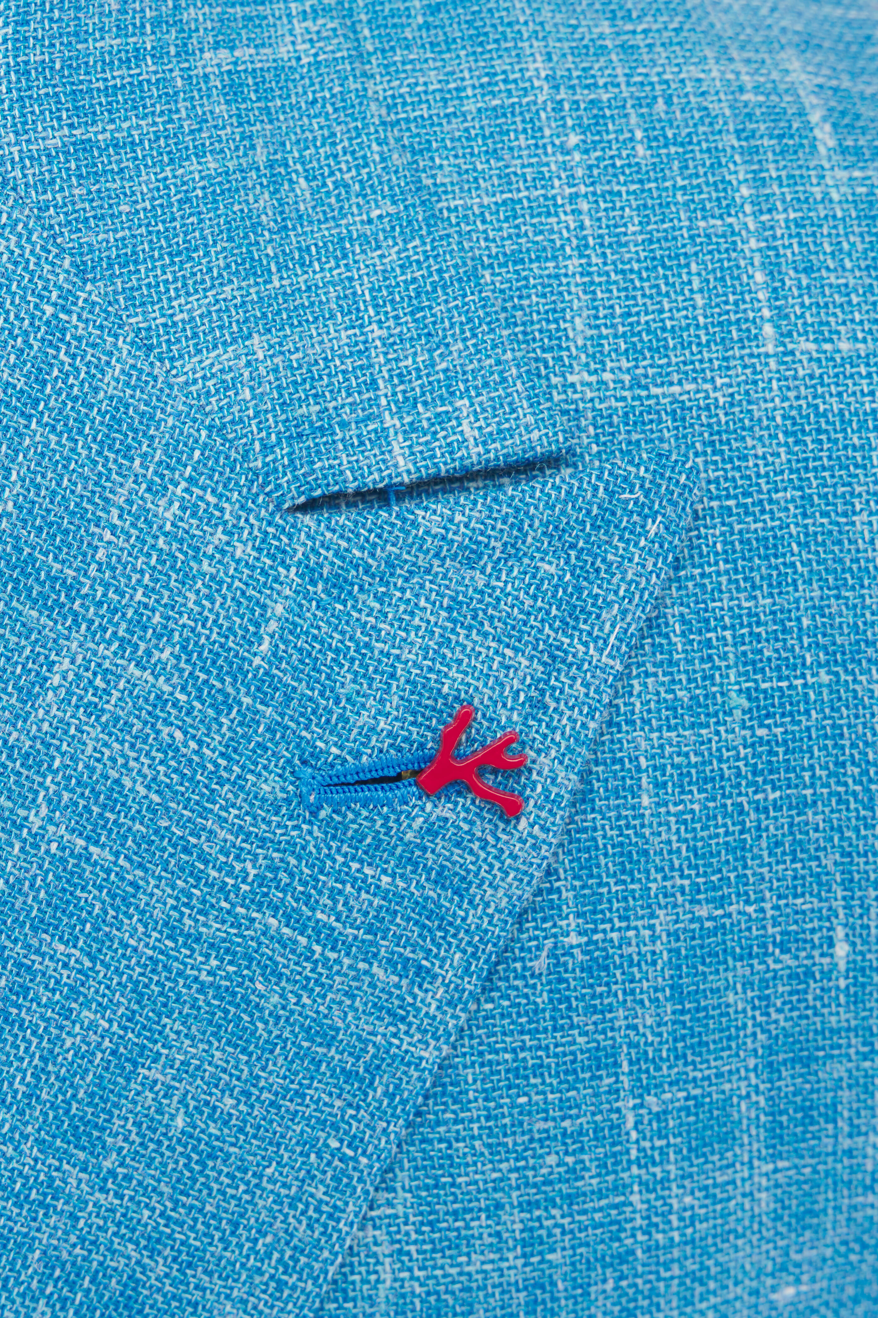 Isaia - Turquoise Wool, Silk & Linen Sportcoat