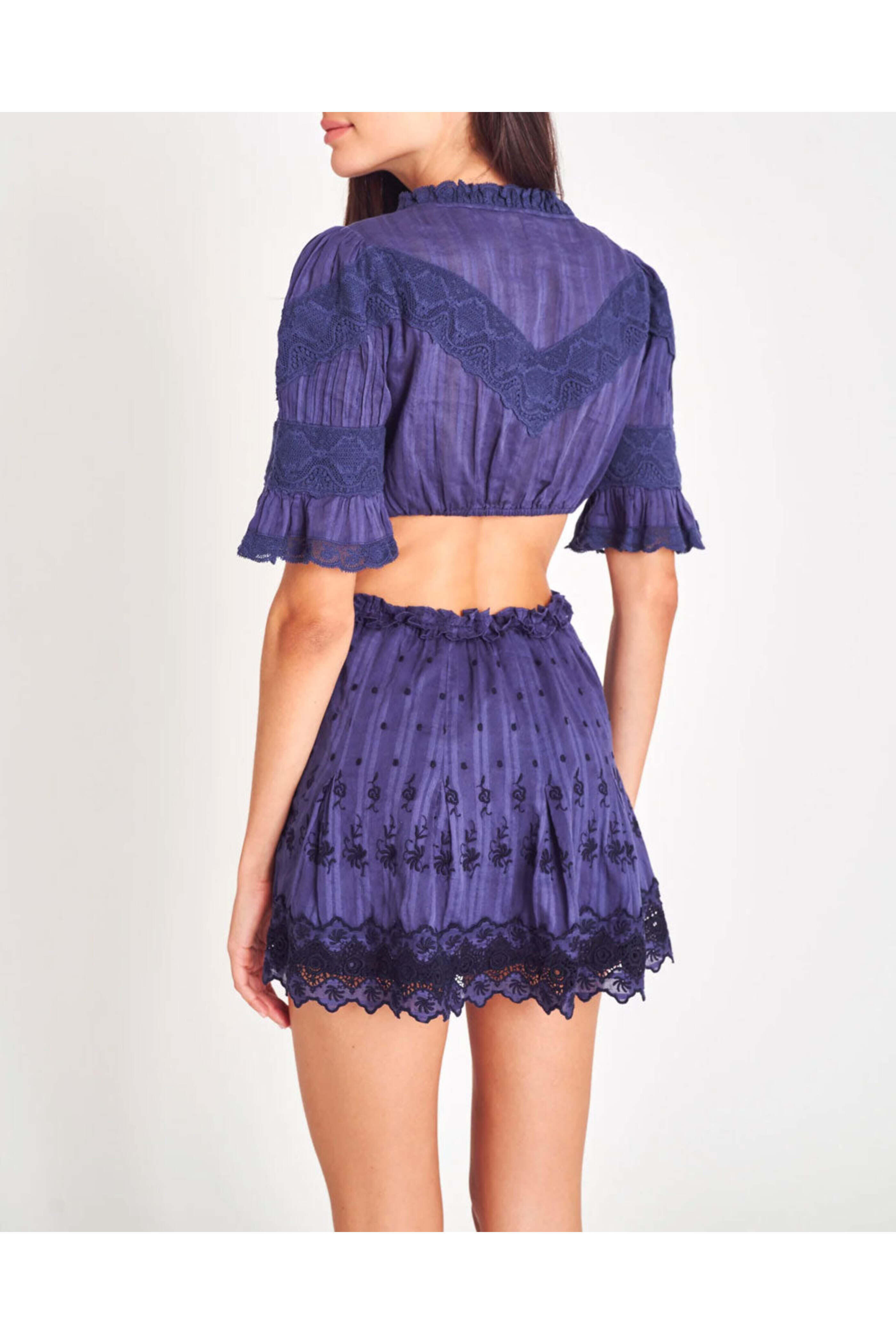 Loveshackfancy - Midnight Delina Cutout Dress | Mitchell Stores