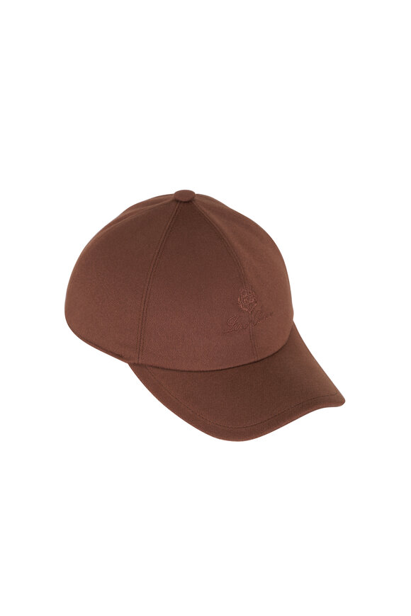 Loro Piana Chestnut Velvet Cashmere Storm System Hat