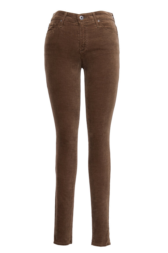 AG - Farrah Velvet High-Rise Skinny Pant 