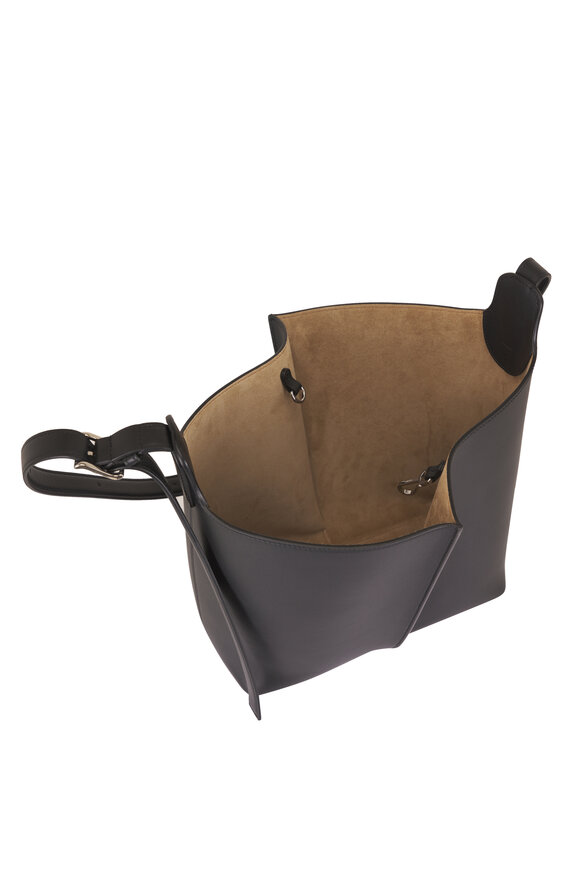 Loewe Medium Bilbao Black Leather Bucket Bag - view 5