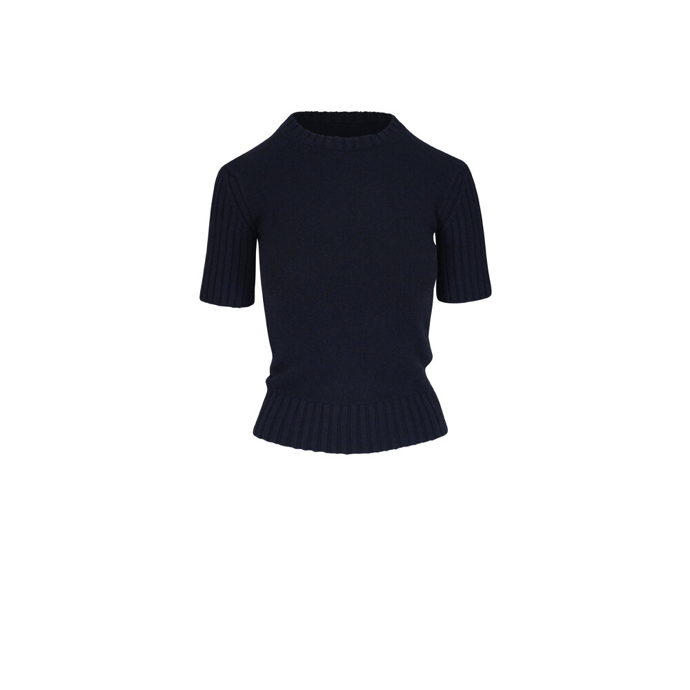 Khaite - Mia Midnight Cashmere Sweater | Mitchell Stores