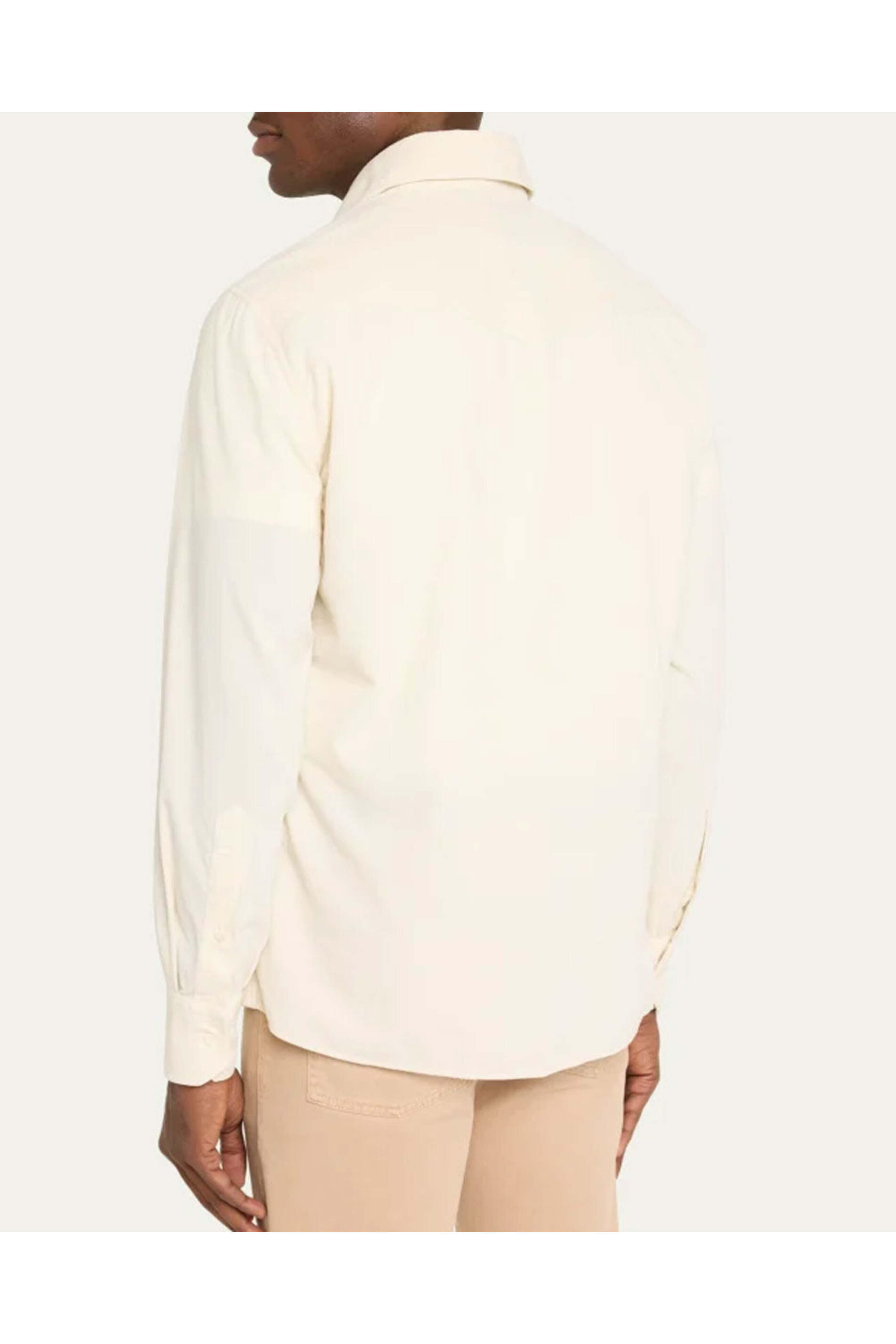 Brunello Cucinelli - Off White Corduroy Shirt