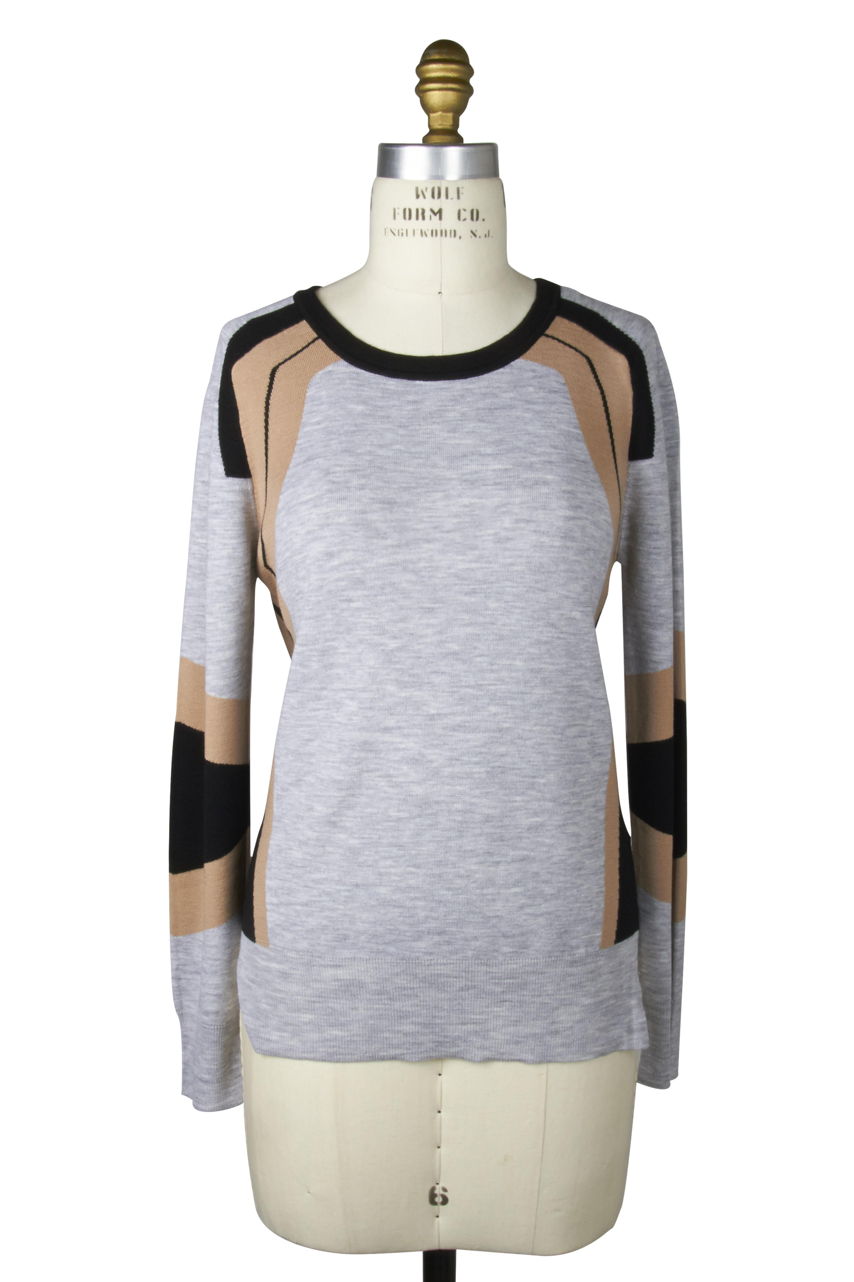 Belstaff Grey Merino Wool Sweater Mitchell Stores