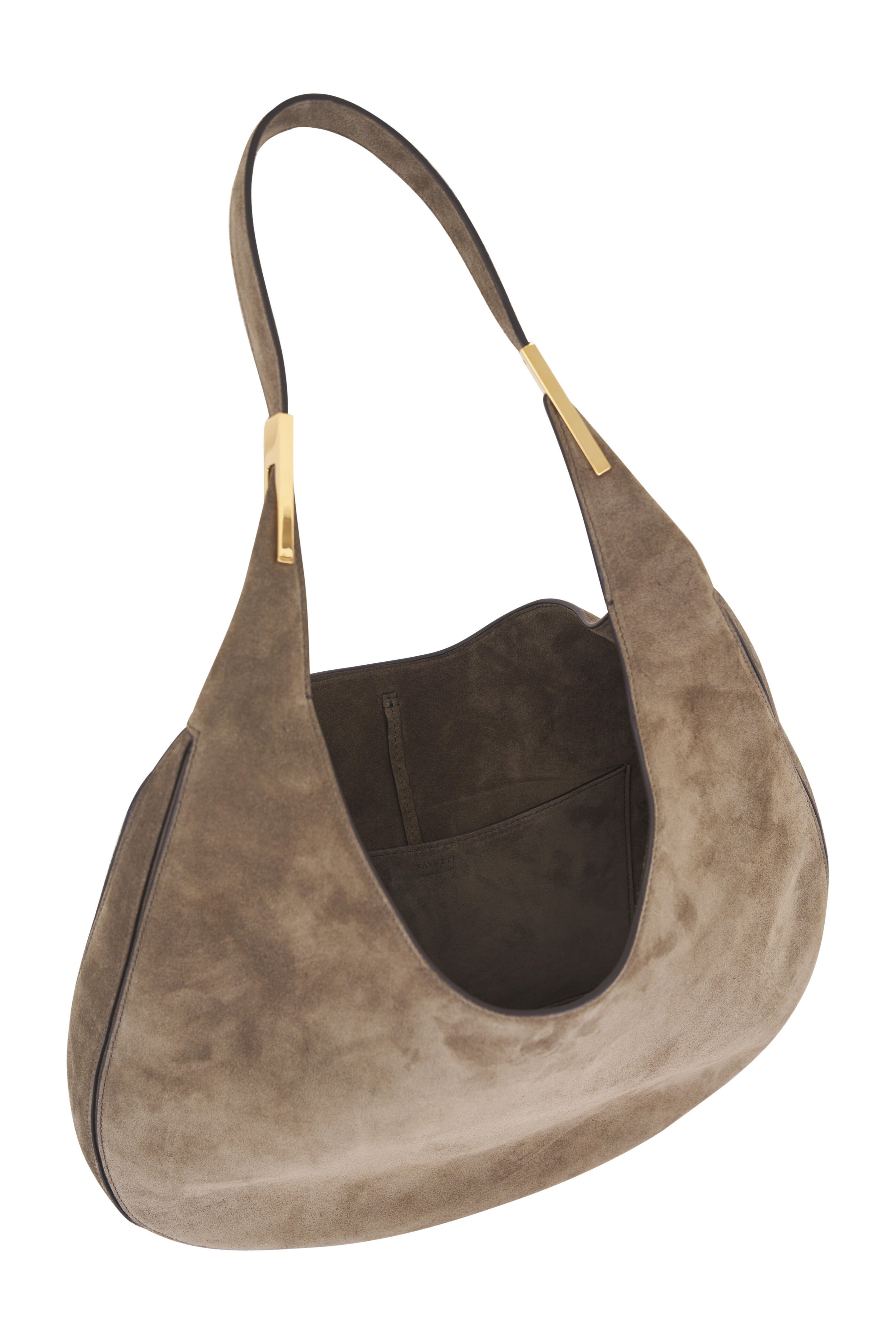 Savette - Florence Brown Suede Hobo Bag