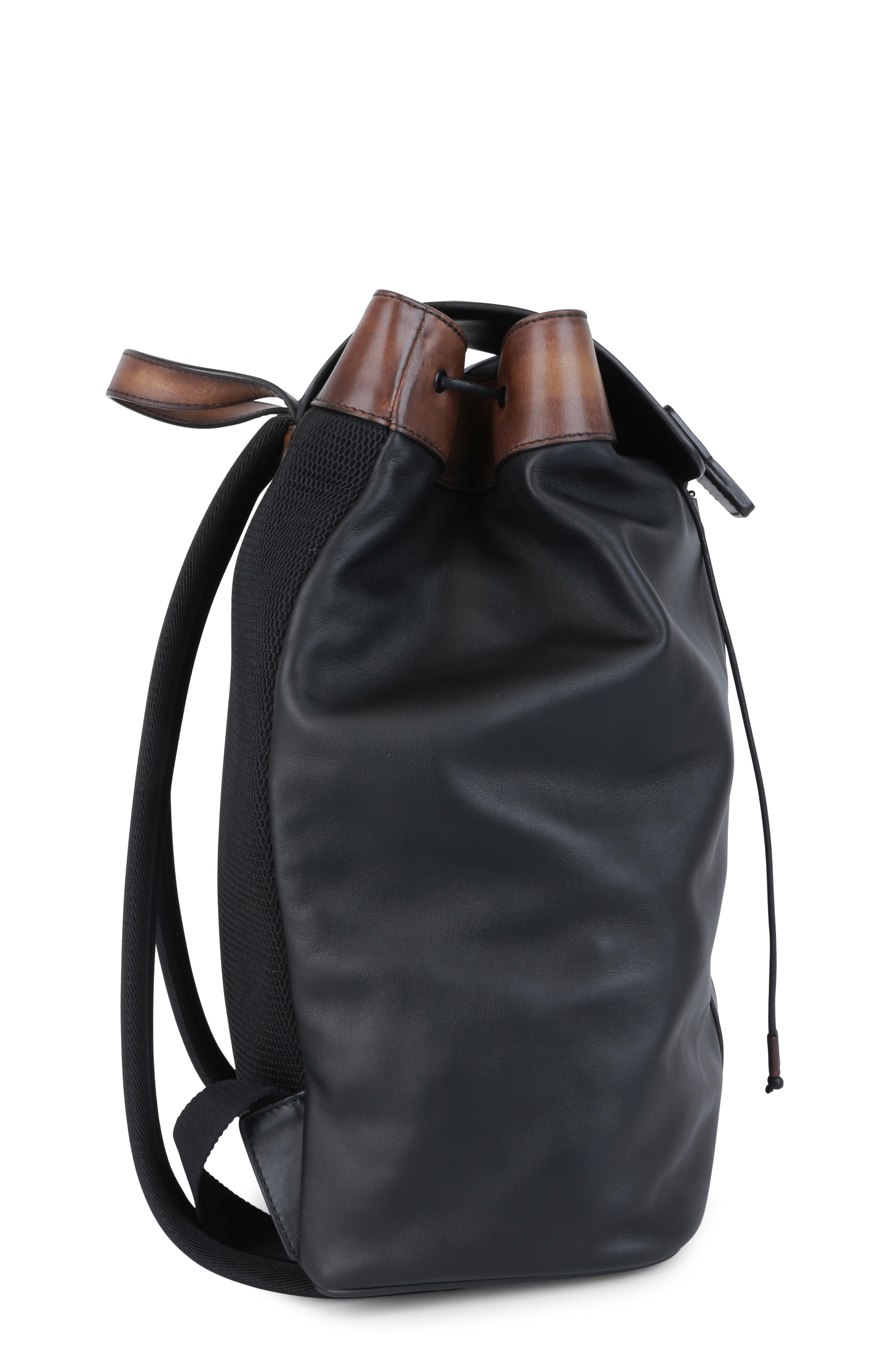 Berluti - Horizon Black Leather Backpack | Mitchell Stores
