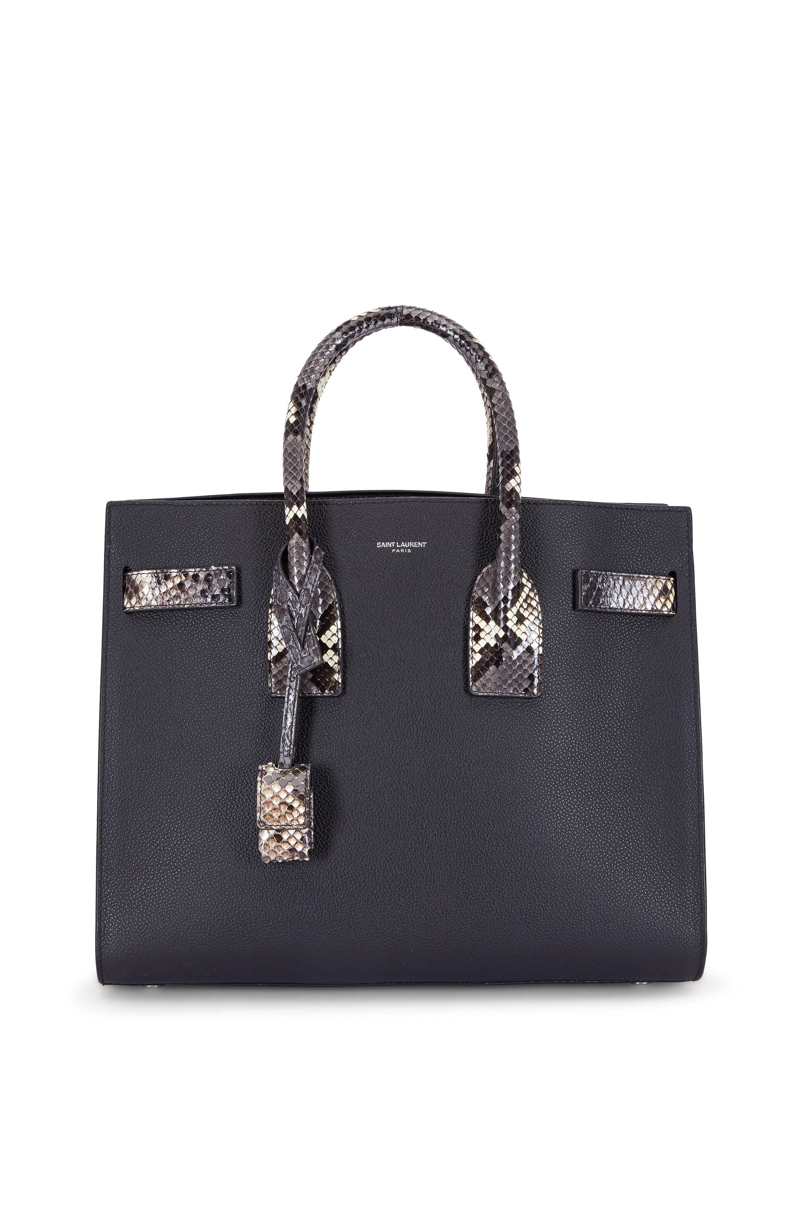 60s Pochette Luxury Leather Python/black Bag Python/black 