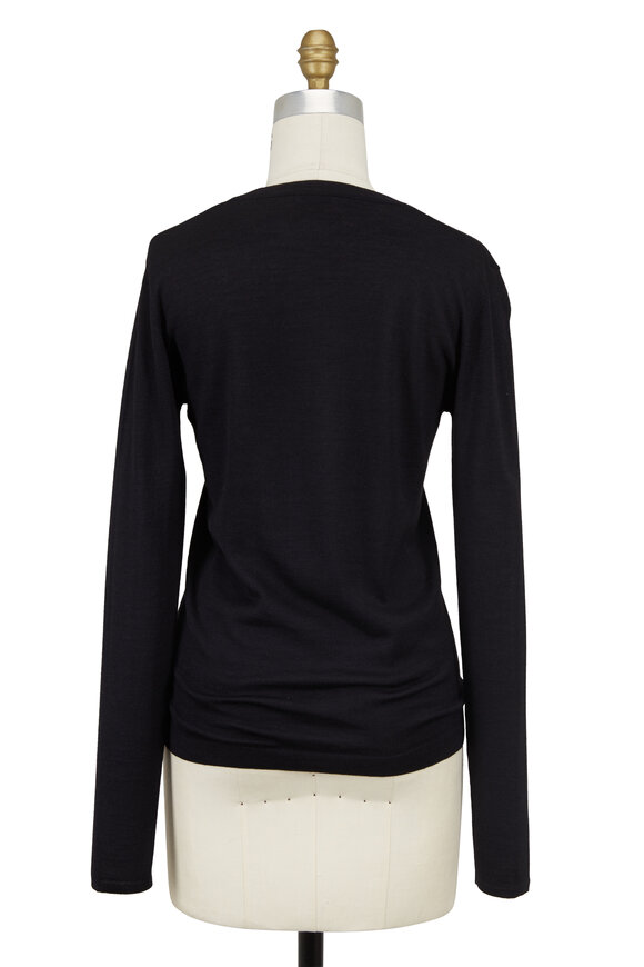 Brunello Cucinelli - Exclusively Ours! Black Cashmere & Silk Sweater