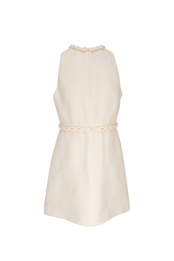 Valentino - Ivory Braided Crepe Couture Dress