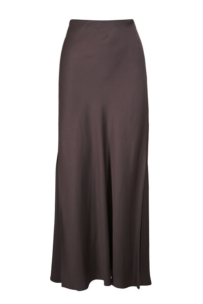 スカート Brunello Cucinelli Flowing Brown Maxi Skirt With Minimalist 30949822_59853762_600.jpg