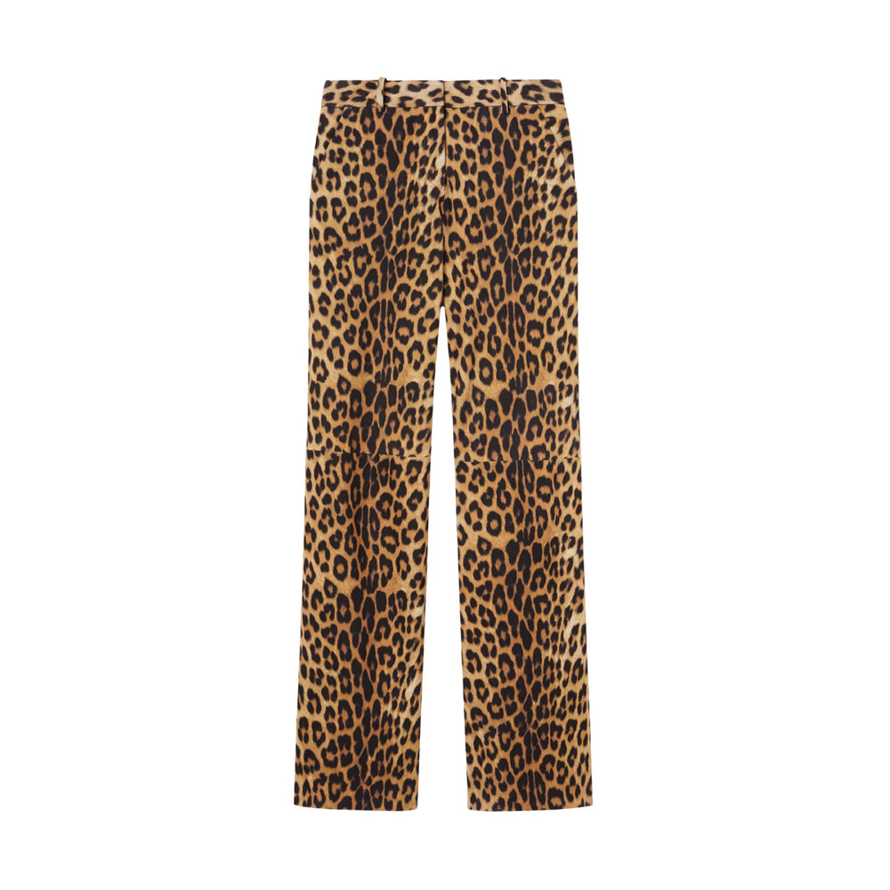 パンツ ERMANNO SCERVINO WIDE-LEG TROUSERS IN PRINTED VISCOSE Ermanno Scervino - St Macula Leopard Print Pant