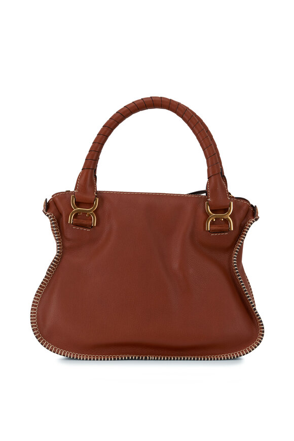 Chloé - Marcie Brown Leather & Suede Shoulder Bag 