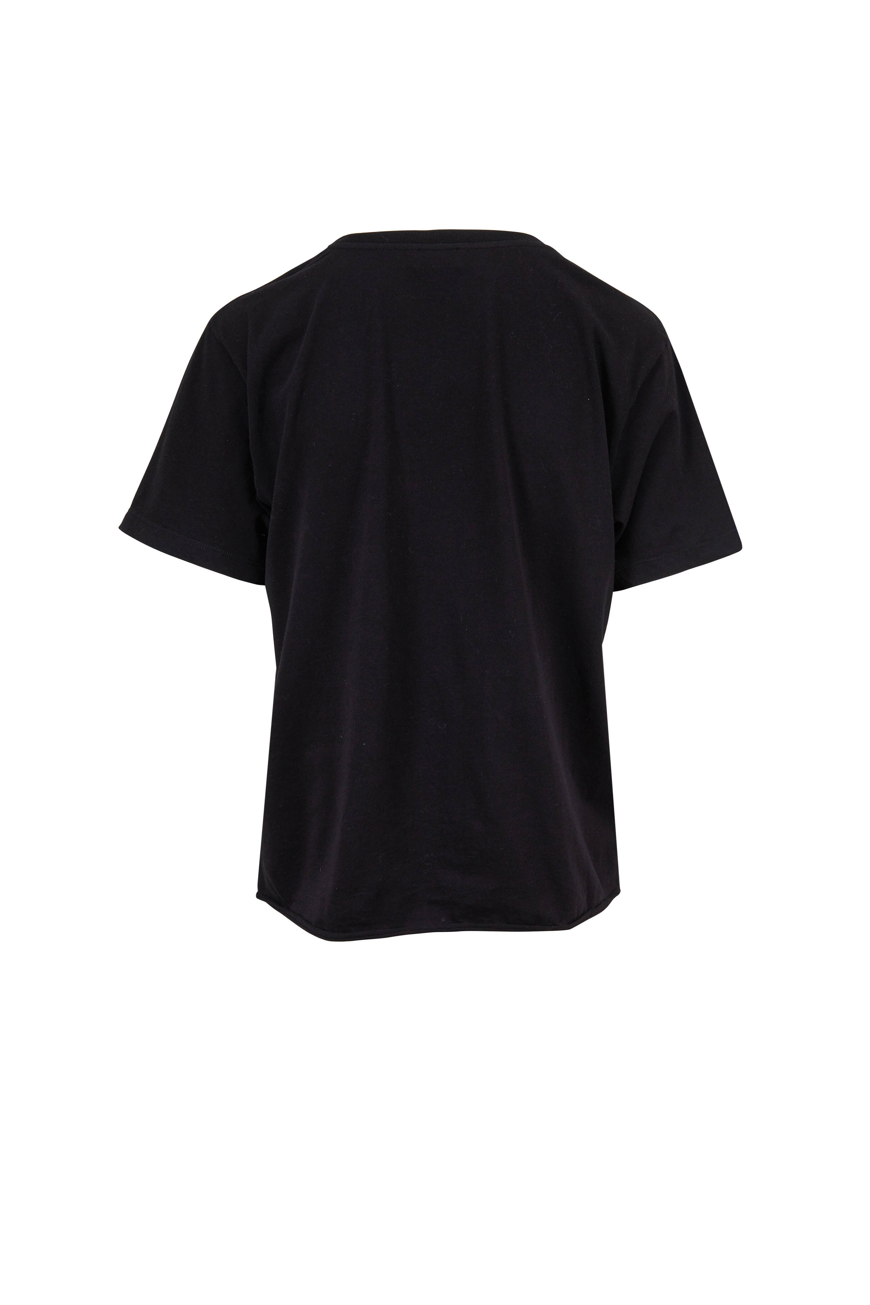 Tシャツ・カットソー Saint Laurent SAINT LAURENT BOYFRIEND T-SHIRT Saint Laurent - Black Jersey Galaxy Boyfriend T-Shirt