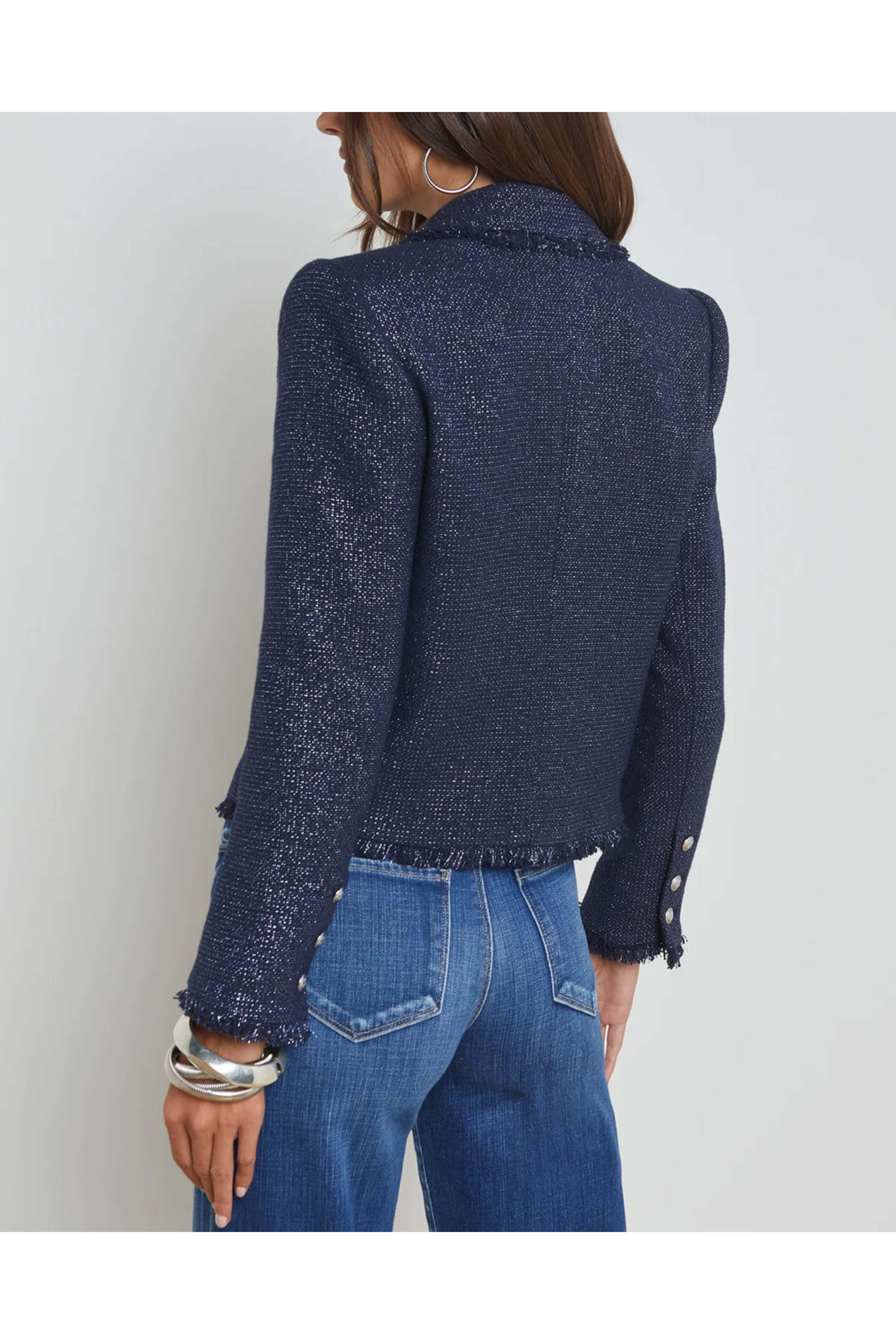 L'Agence - Midnight Sylvia Collared Jacket