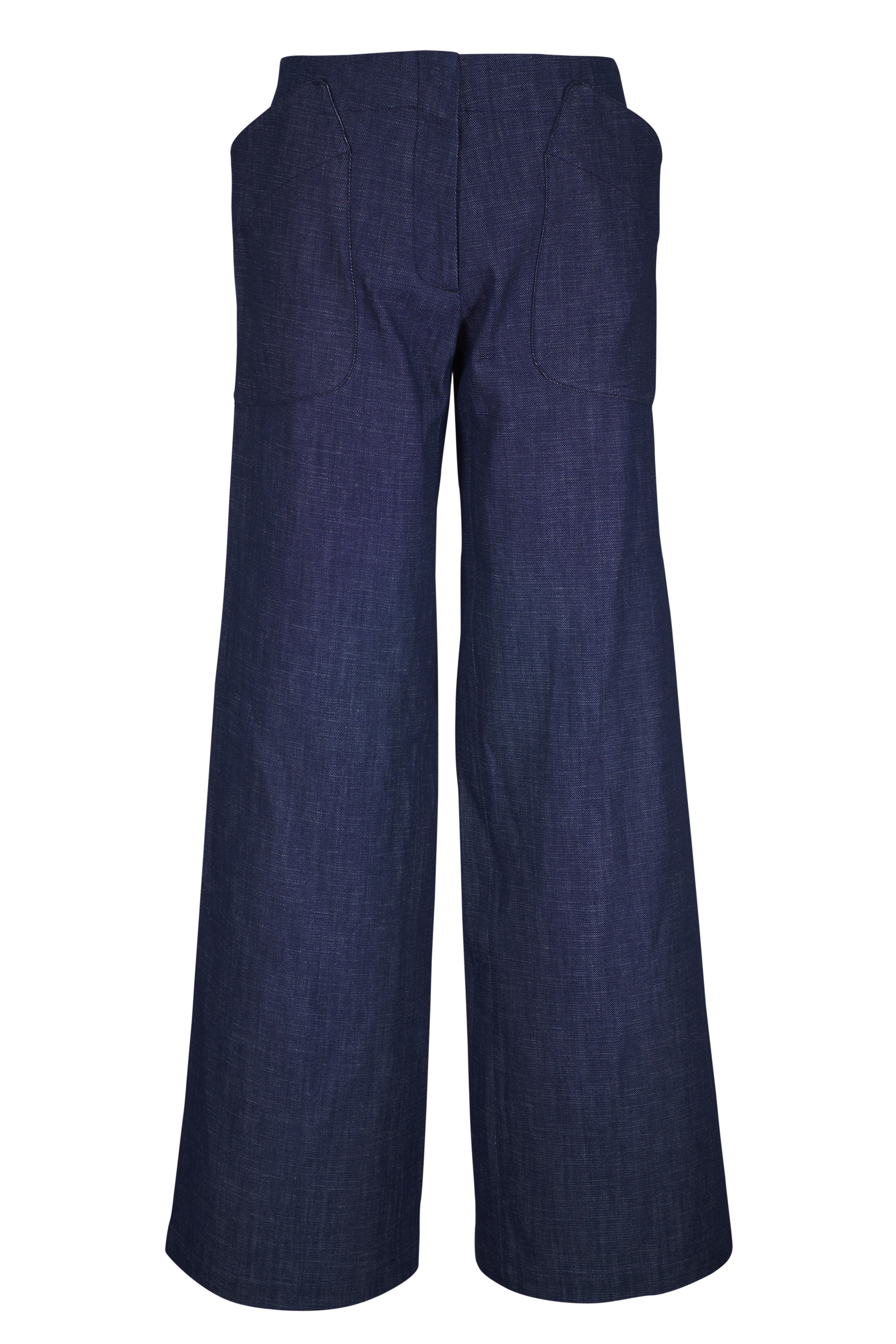 Zero + Maria Cornejo - Eda Indigo Wide Leg Pant