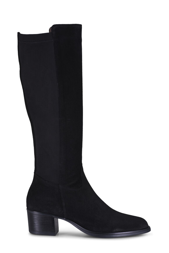 Ron White Wren Onyx Suede Stretch Tall Boot, 50mm - view 2
