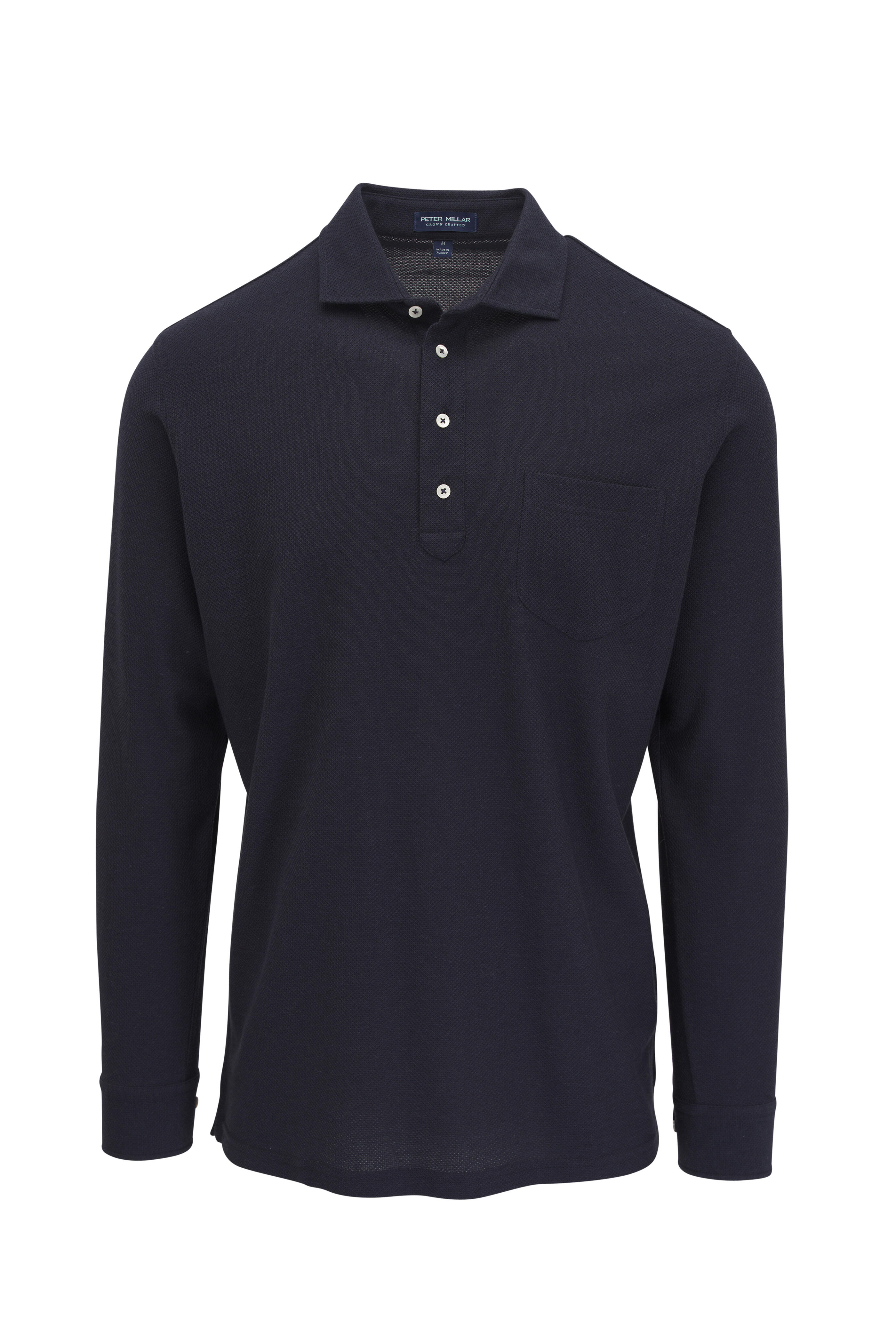 Peter Millar - Ramble Navy Long Sleeve Polo