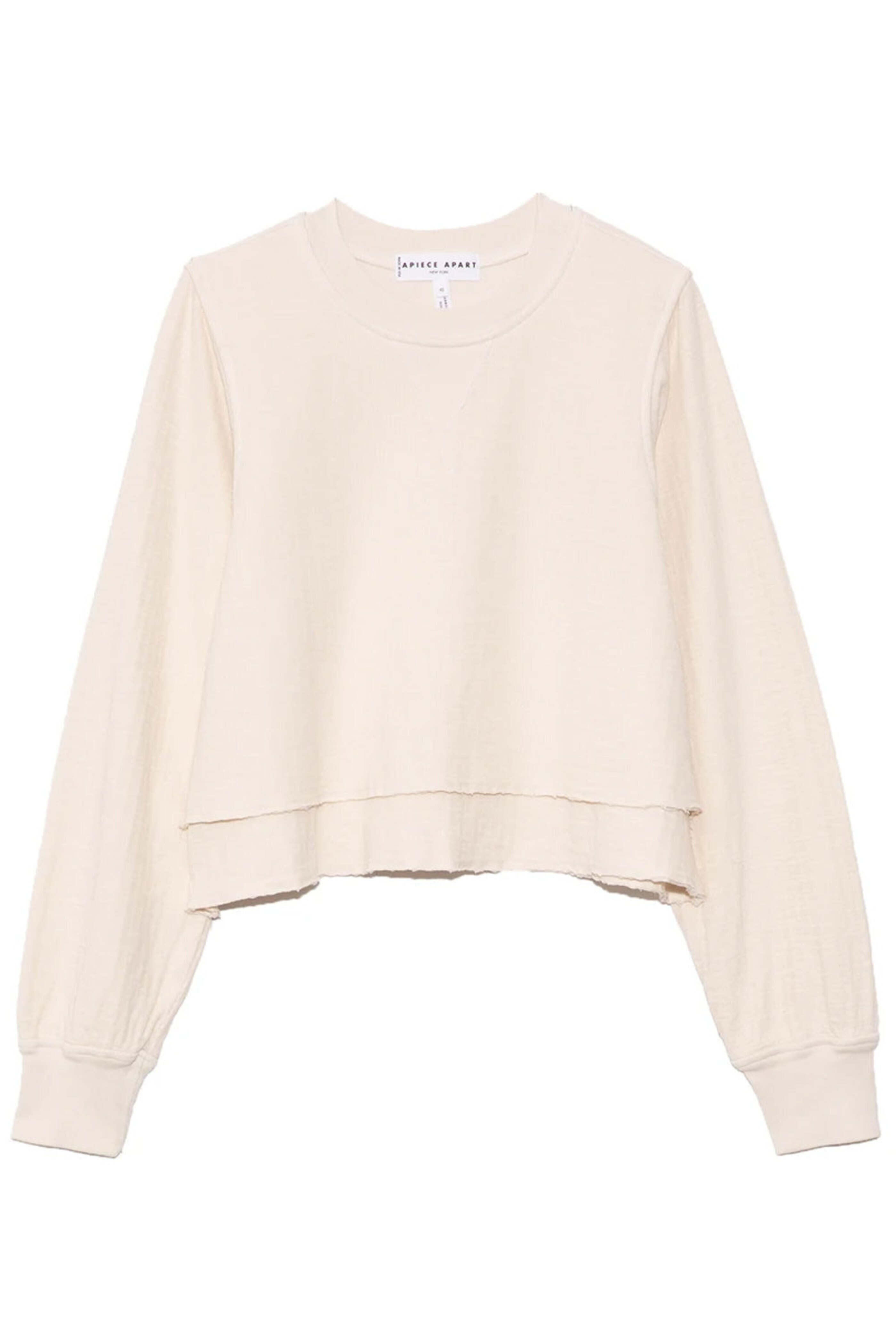 Apiece Apart - Cream Tiered Athena Sweatshirt