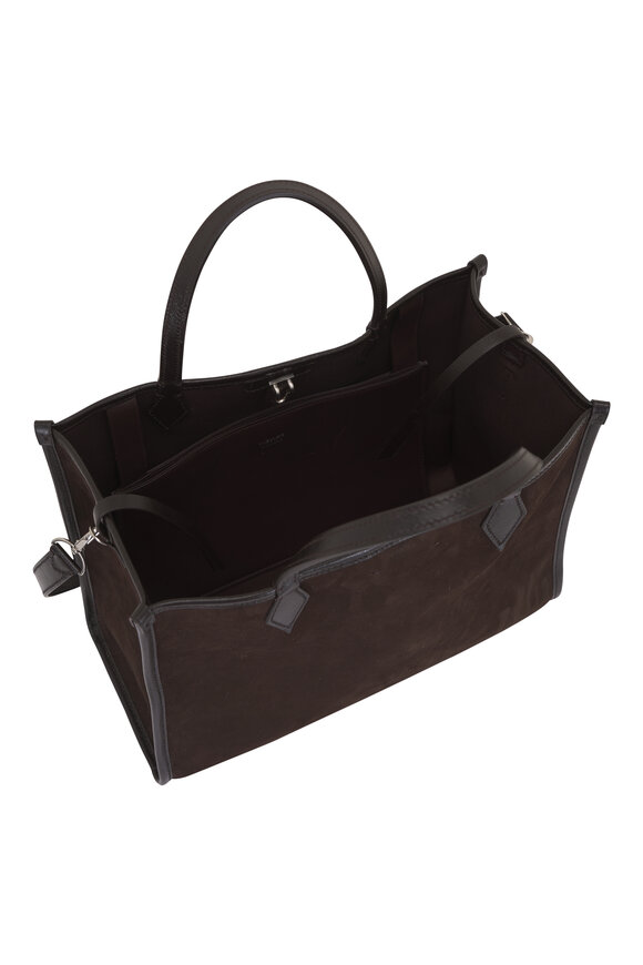 Métier Chameleon 30 Chocolate Nubuck Suede Satchel - view 5