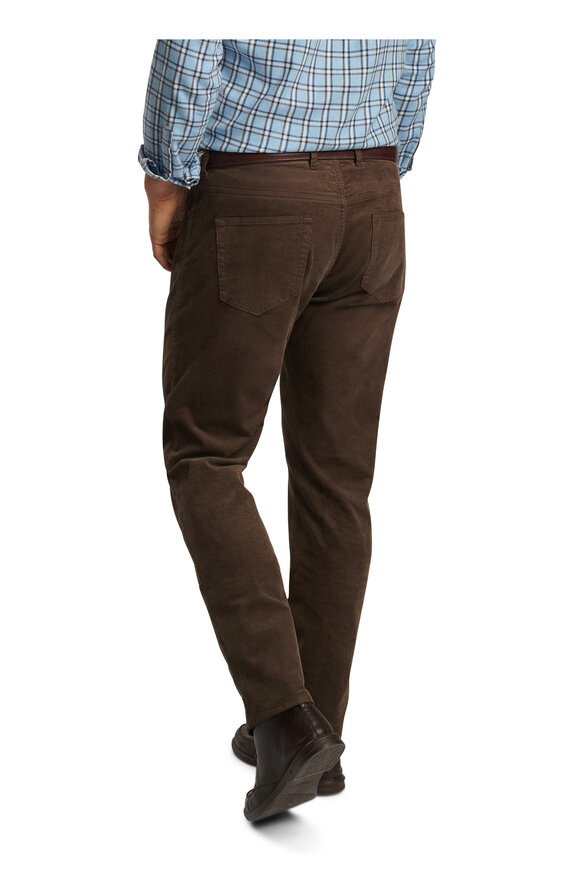 Peter Millar - Super Soft Brown Corduroy Five Pocket Pant 