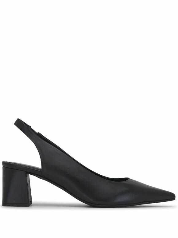 AGL - Dodi Black Leather Slingback, 50mm