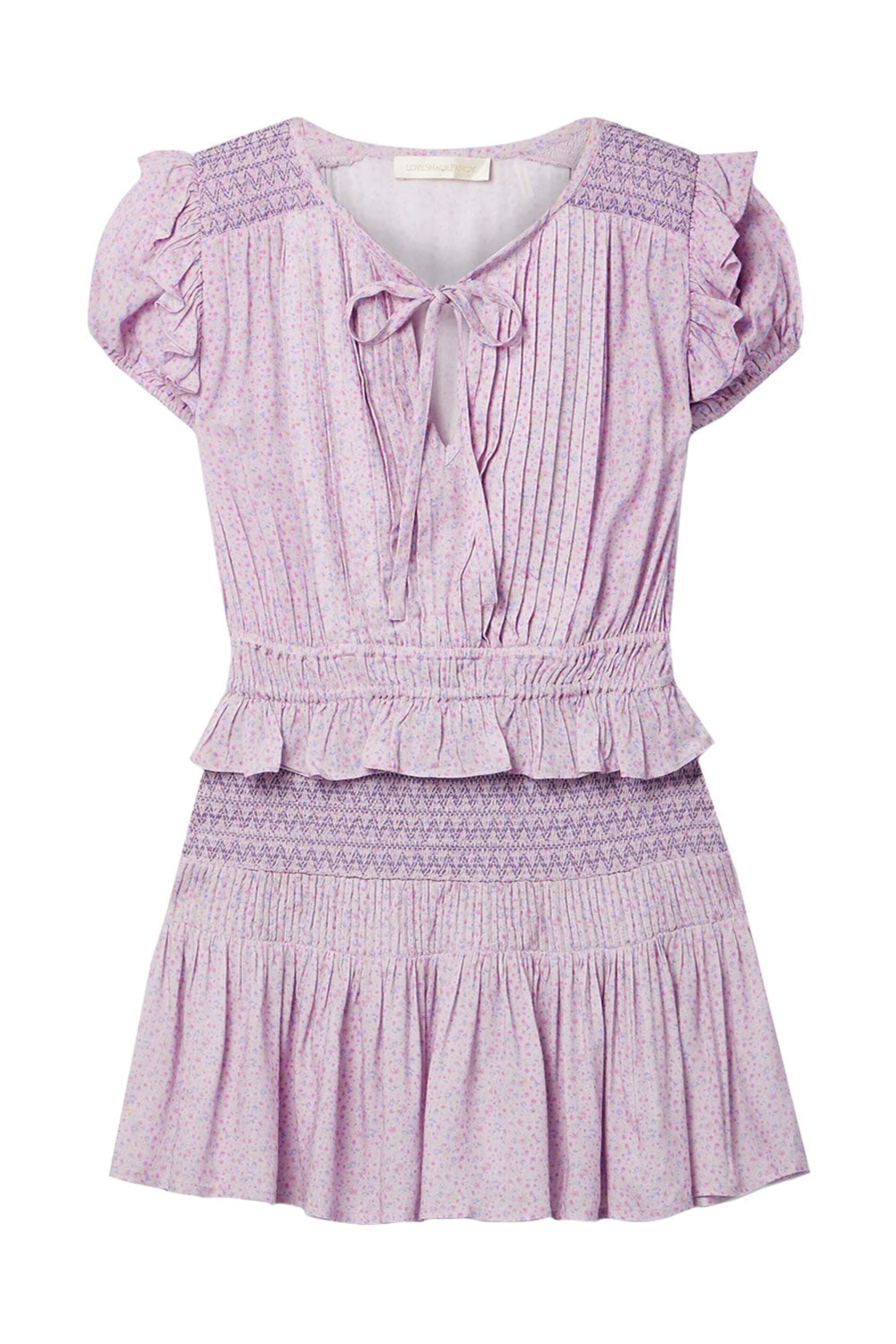 Loveshackfancy - Purple Pansy Toto Mini Dress | Mitchell Stores