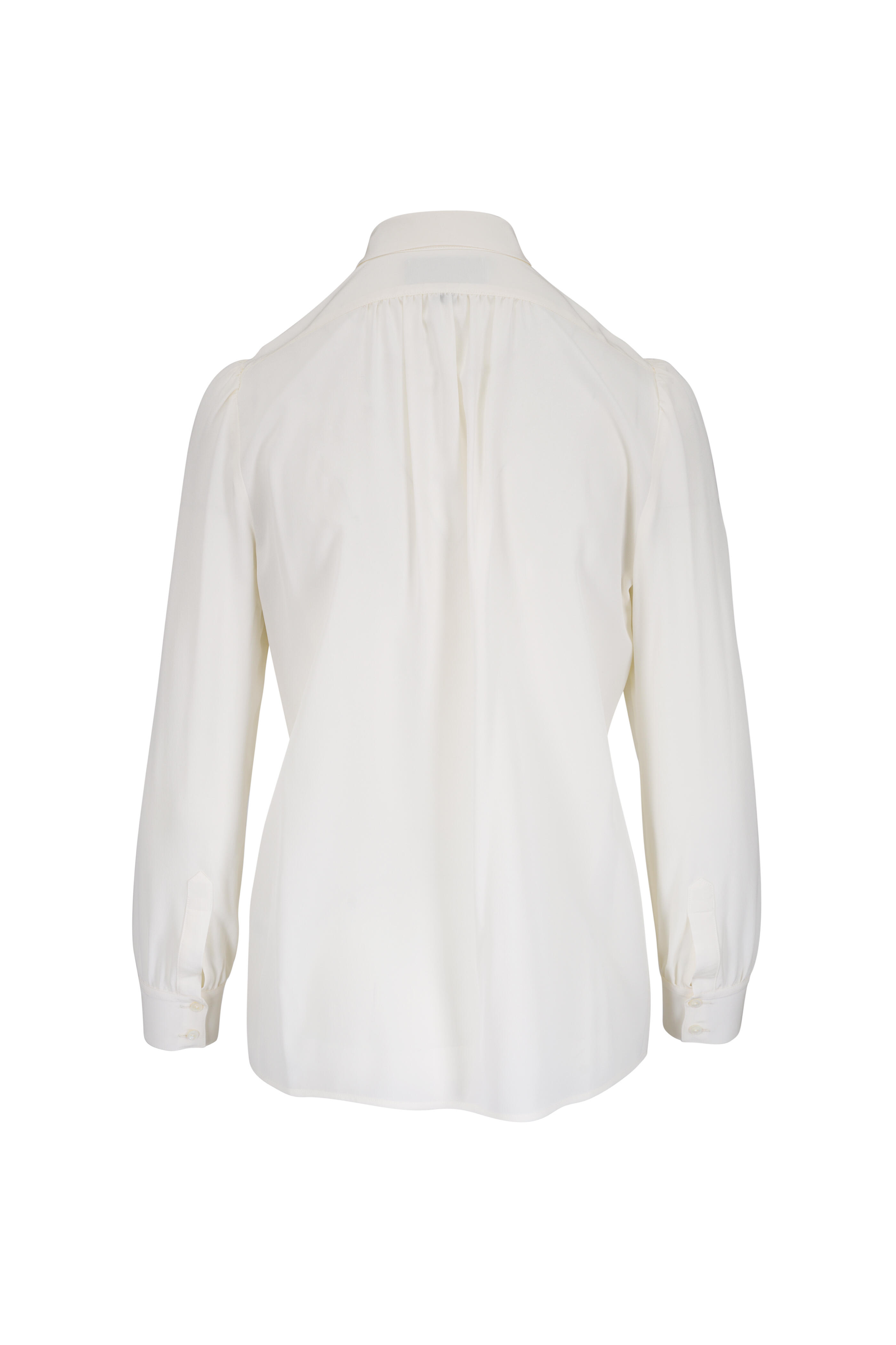 Nili Lotan - Colt Light Ivory Silk Blouse