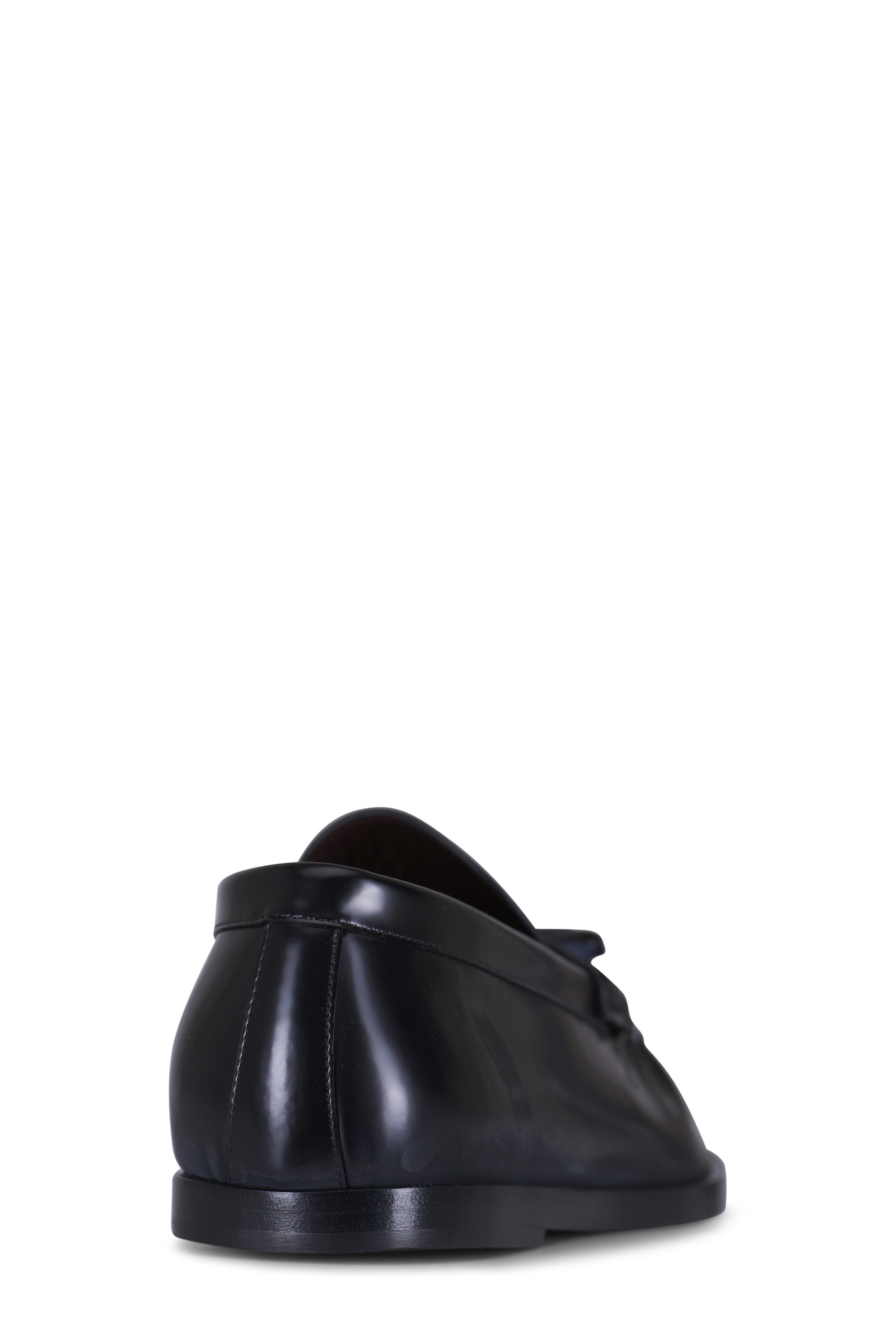 The Row - Men's Black Tassel Leather Loafer