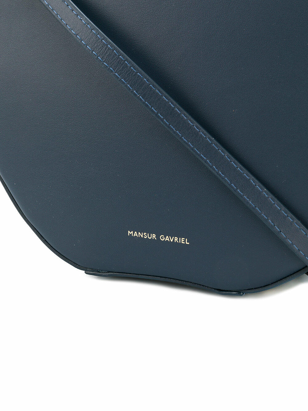 Mansur Gavriel - Navy Blue Leather Circle Crossbody