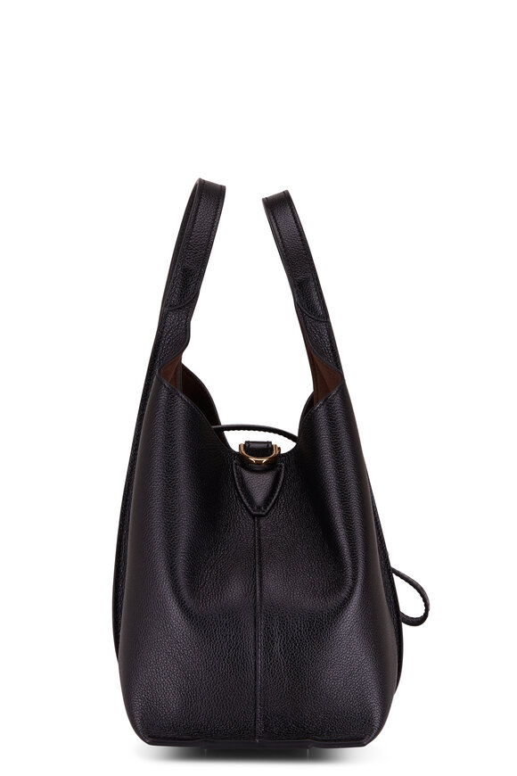 Tod's - Timeless Mini Black Leather Shopping Tote