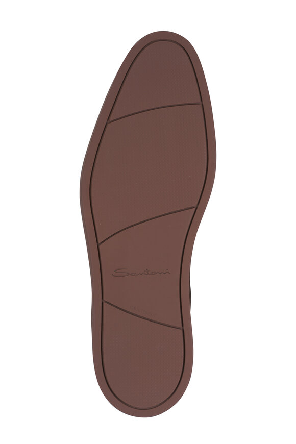 Santoni Dilate Brown Suede Lace Up Dress Shoe - view 5