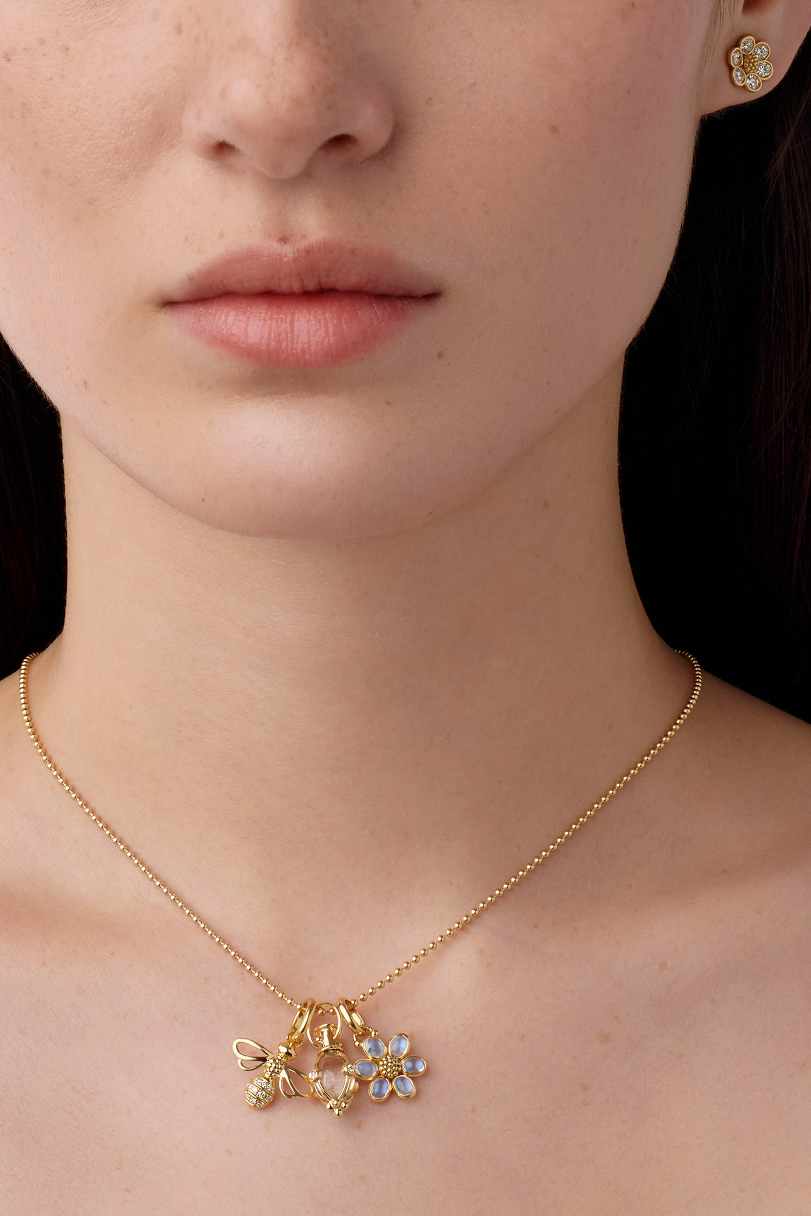 Temple St. Clair - 18k Gold Primavera Charm Necklace