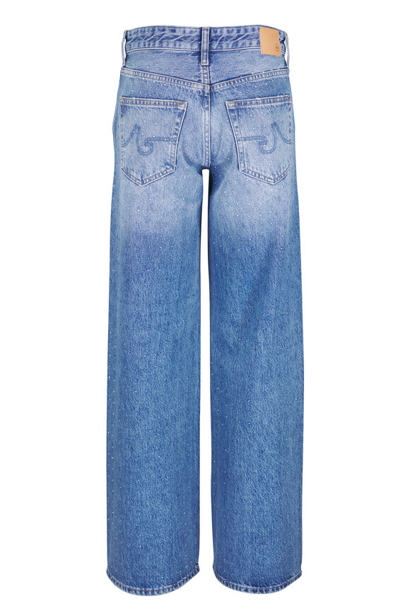 AG Adria Studded Low-Rise Wide Leg Jean - view 2