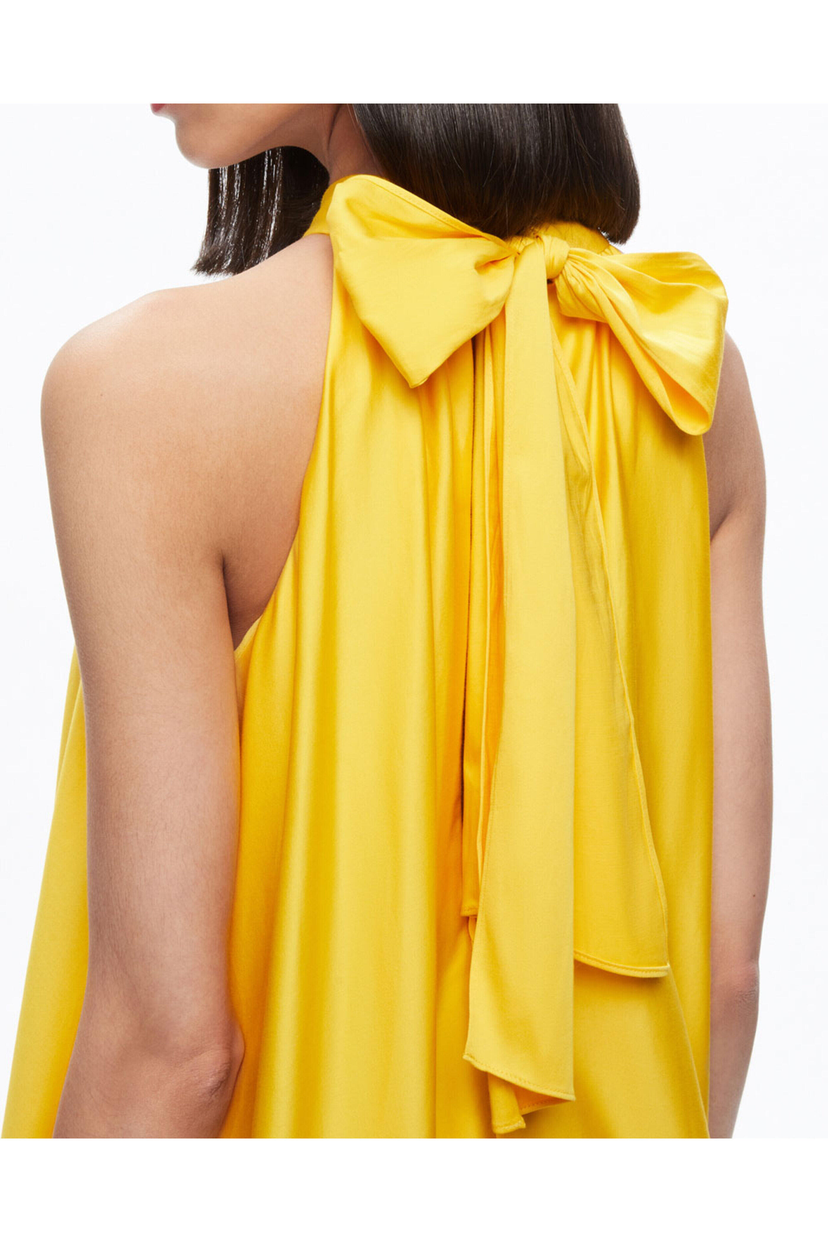Alice & Olivia - Golden Rod Jovie Halterneck Maxi Dress