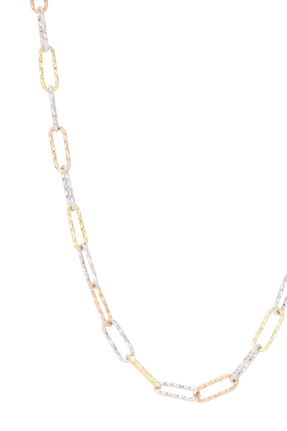 Cristina V. Mixed Metal Safety Pin Necklace - view 2