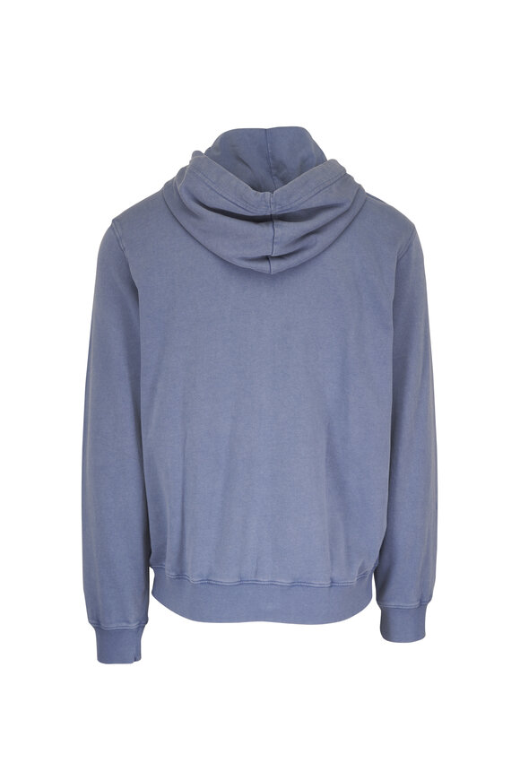 Faherty Brand Oceanside Blue Fleece Full Zip Hoodie - view 2