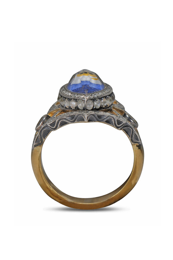 Sevan Bicakci Diamond Evil Eye Shield Ring - view 4